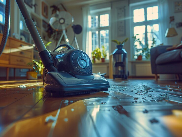 "Professional cleaning team providing office cleaning service in Orlando, ensuring a spotless and sanitized workspace."
