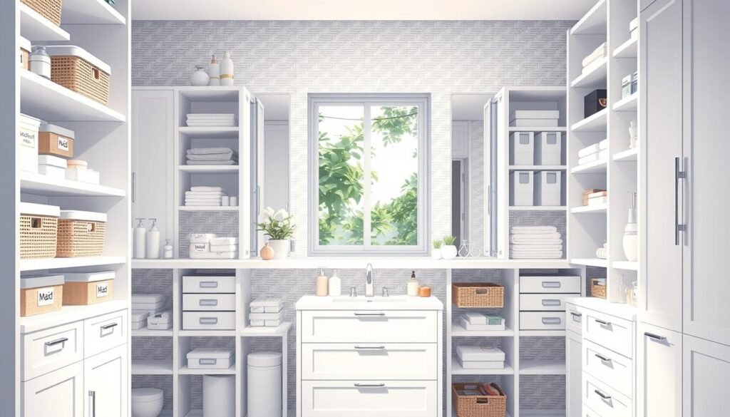 bathroom organization hacks