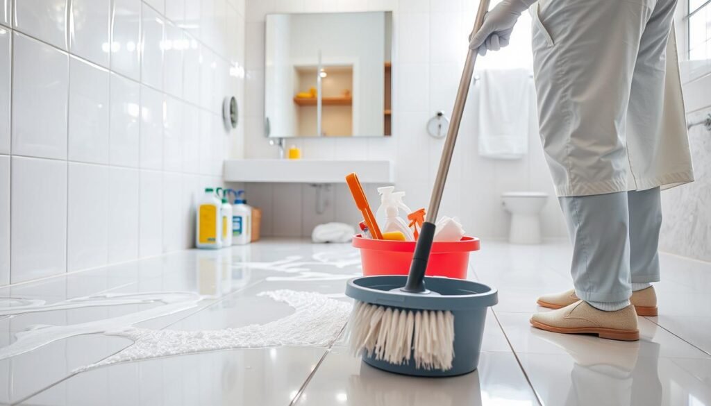 bathroom deep cleaning