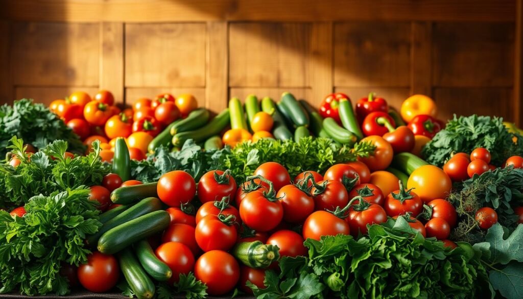 fresh fruit and vegetables